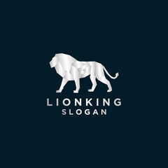 Lion king logo design icon template