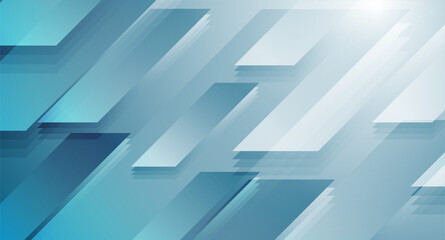 Bright blue shiny geometric tech abstract background. Futuristic vector design