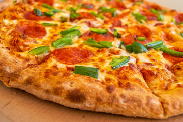 Pepperoni Pizza in Delivery Box