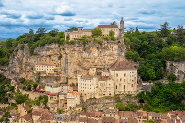 Fototapeta na wymiar Panoramic view of Rocamadour- France