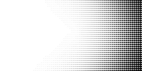 Black and white dotted halftone background