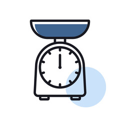 Scales vector icon. Kitchen appliance