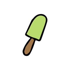 ice cream icon. Doodle vector illustration with ice cream