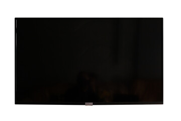 Modern front screen display tv mockup isolate