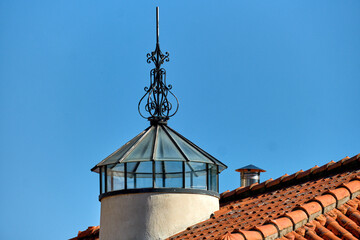 skylights on a roof in Pinhao, Portugal