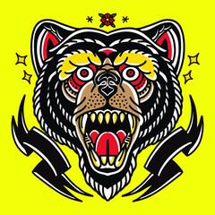 animal tattoo by hand drawing.Tattoo art highly detailed in line art style-05