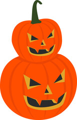 double two teeth halloween pumpkin carving