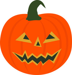 scary orange halloween pumpkin carving