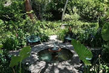 Naklejka premium Forio - Fontana Bassa ai Giardini La Mortella