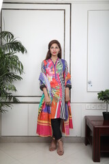 Textile design, Kurti, Women Shirt Design.