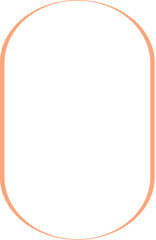 Minimalist oval frame geometric shape