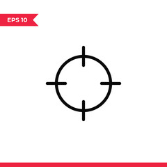 Target icon vector. Aim sign