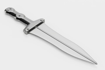 Realistic 3D Render of Roman Dagger