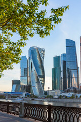 Obraz premium International Business Center (Moscow City) at sunset, Russia