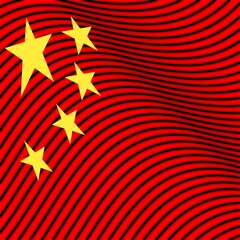 Yellow star of red background.