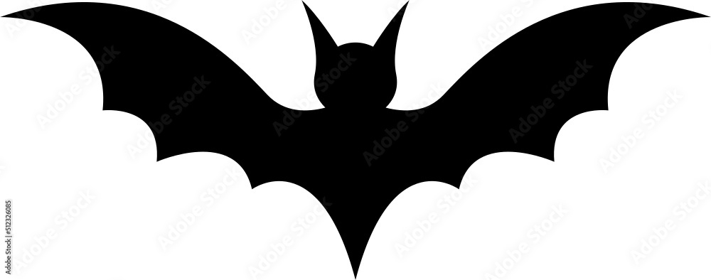 Wall mural bat silhouette clipart design illustration