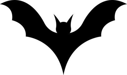 Bat silhouette clipart design illustration