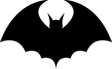 Bat silhouette clipart design illustration