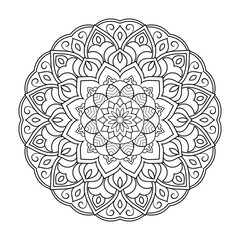 Flower Mandala Coloring Page