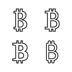 Bitcoin icon vector. bitcoin sign and symbol. payment symbol. cryptocurrency logo