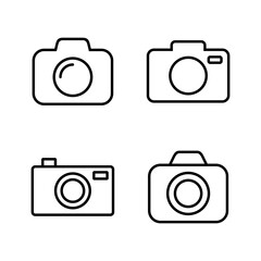 Camera icon vector. photo camera sign and symbol. photography icon.