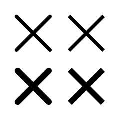 Obraz premium Close icon vector. Delete sign and symbol. cross sign