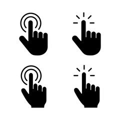 Obraz premium Hand cursor icon vector. cursor sign and symbol. hand cursor icon clik