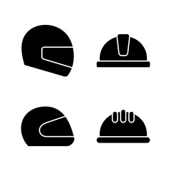 Helmet icon vector. Motorcycle helmet sign and symbol. Construction helmet icon. Safety helmet