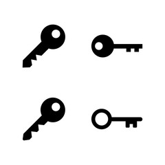 Key icon vector. Key sign and symbol.
