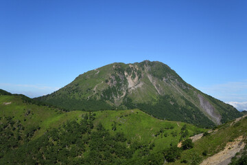 Mountain climbing in summer season