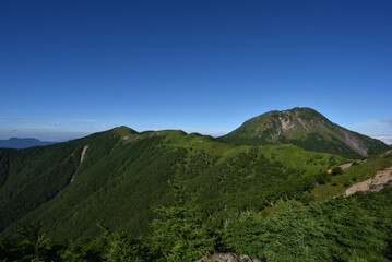 Obraz premium Mountain climbing in summer season