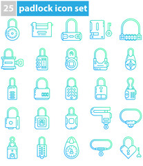 Fototapeta premium luxury padlock icon on transparent background