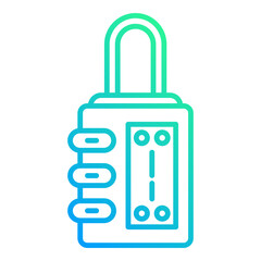 Obraz premium luxury padlock icon on transparent background
