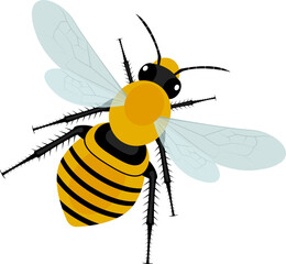Bee tree hive clipart design illustration