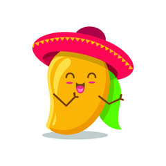 mango with cute face