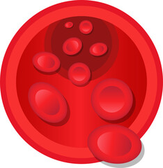 Blood vessel clipart design illustration