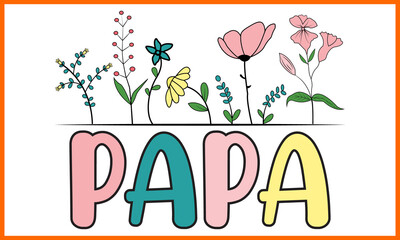 Happy Papa Day T-shirt Design