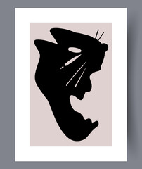 Scandinavian abstract print.