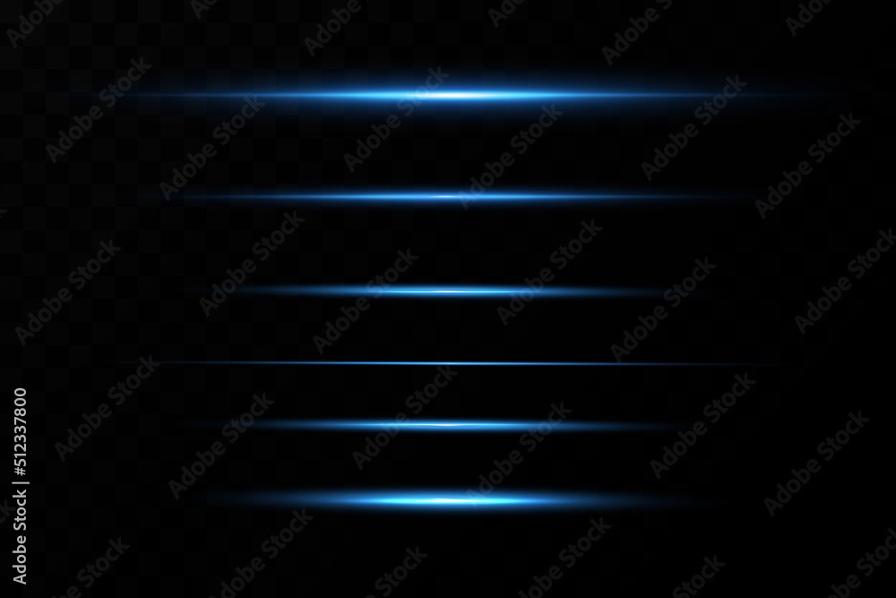 Poster vector illustration of a blue color. light effect. abstract laser beams of light. chaotic neon rays 
