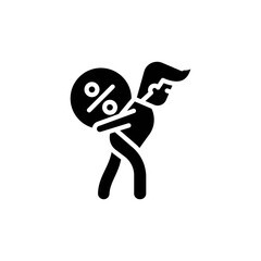 Obraz premium Debt icon in vector. Logotype