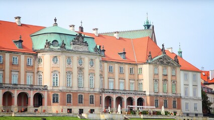 Fototapeta na wymiar Warsaw Castle. Landmarks of Poland.