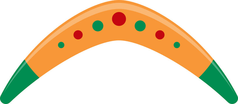 recommend clip art: Wooden boomerang clipart design illustration