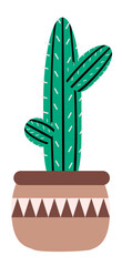 Cactus Pot Illustration