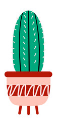Cactus Pot Illustration