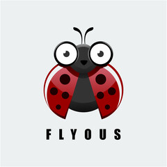 insect colorful logo design