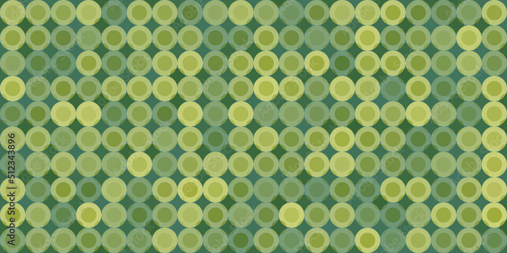 Poster abstract spotted pattern - geometric mosaic texture, randomly colored in various shades of green - g