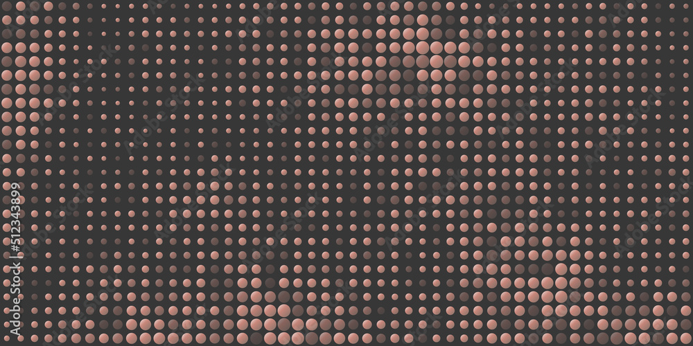 Poster abstract colorful spotted pixels pattern with spots of various sizes - geometric mosaic texture, gen