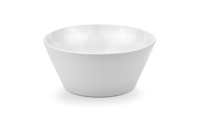 white ceramics bowl isolated on white background.