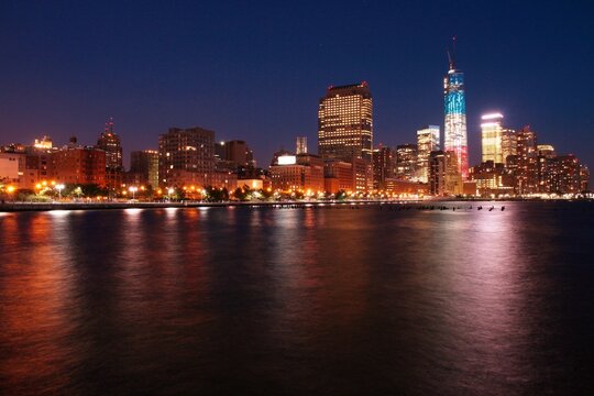 New York night. New York City vintage filter image.