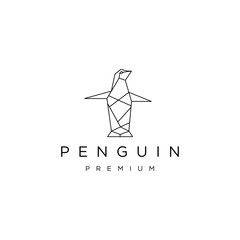 Penguin logo design icon template